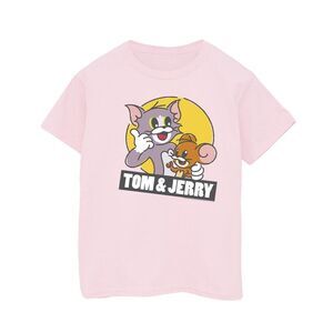 Tom And Jerry Boys Sketch Logo T-Shirt / Baby Pink